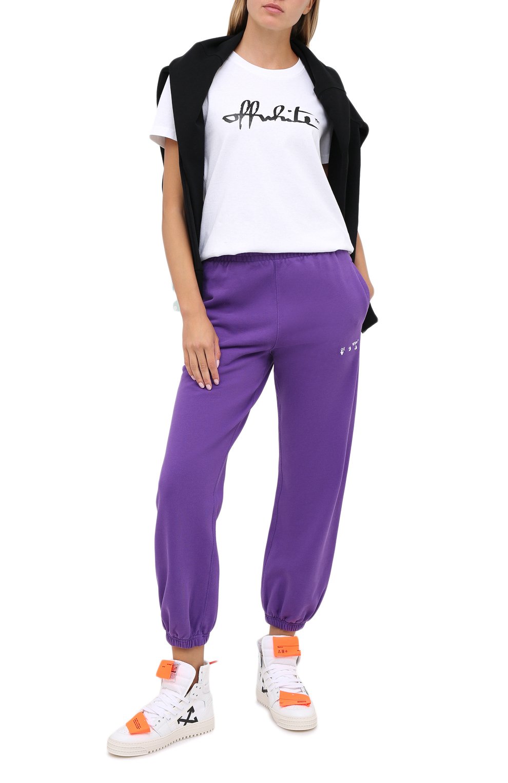 Хлопковые джоггеры OFF-WHITE, арт. 0WCH006E20FLE0013501, фото 2