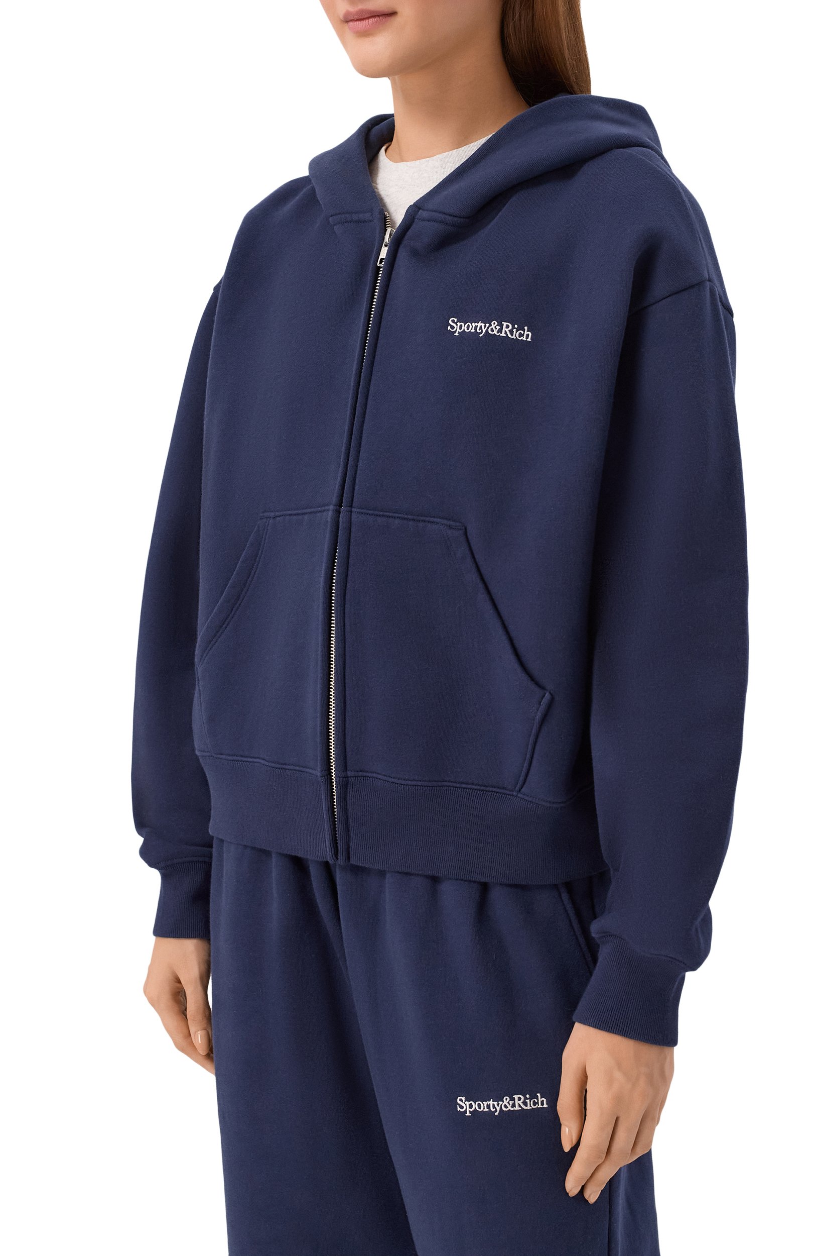 Хлопковая толстовка SPORTY AND RICH, арт. ST10284300BL106, фото 3