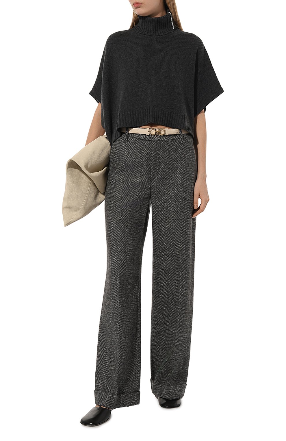 Шерстяные брюки BRUNELLO CUCINELLI, арт. MQ474P8492, фото 2