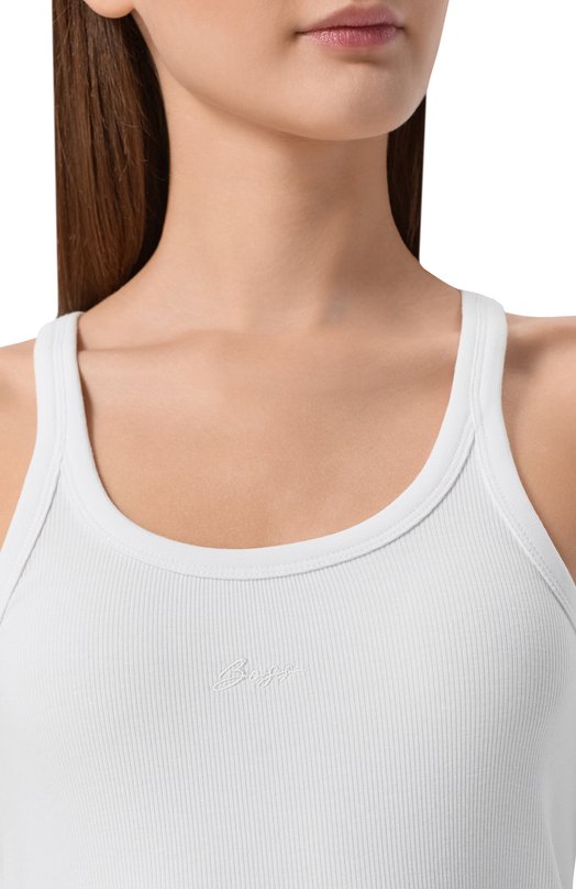 Хлопковая майка BOSS Orange 50554664 Белый  50554664 Фото 5