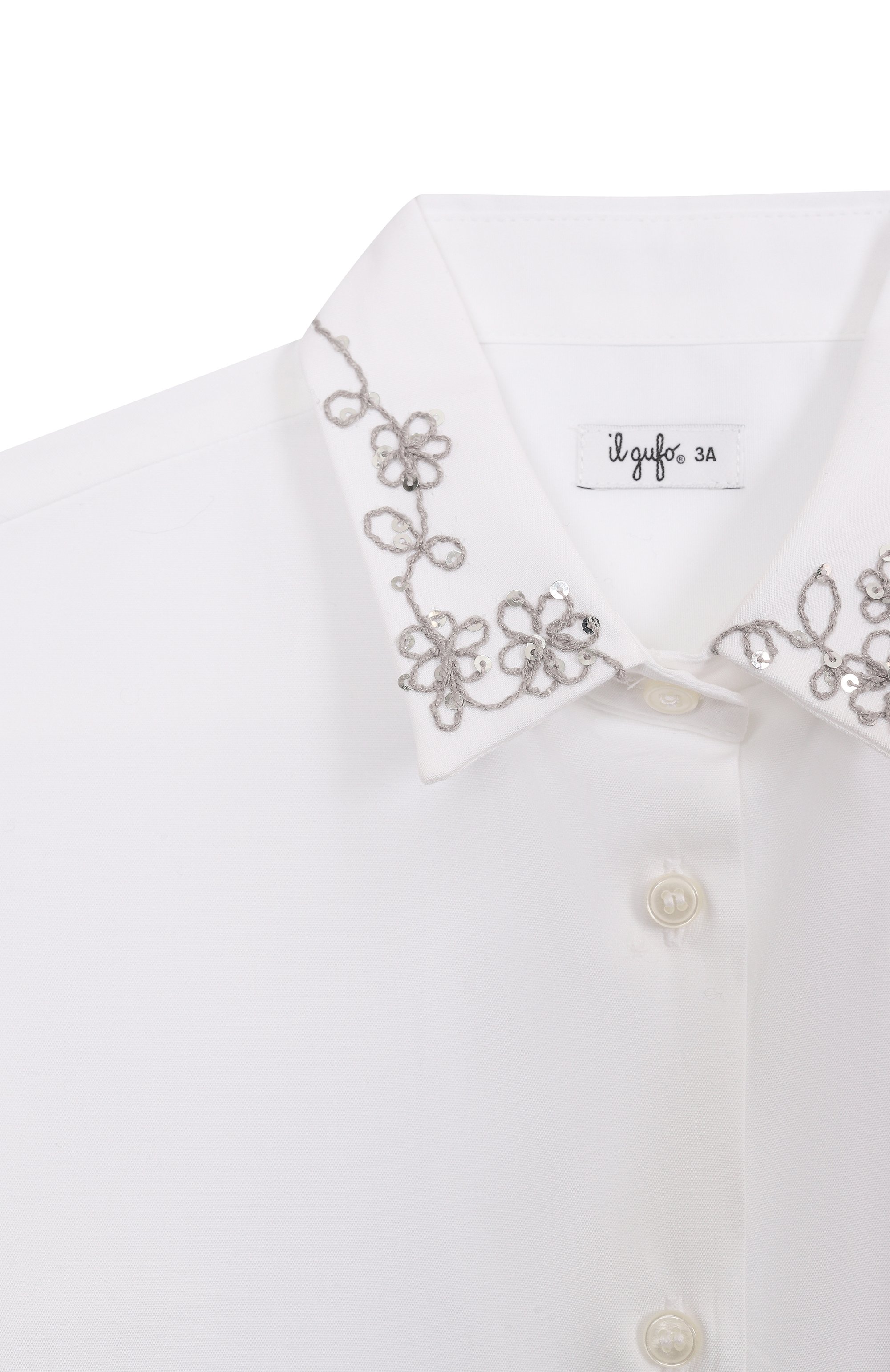 Хлопковая рубашка IL GUFO, арт. A25GCL0016C0066/2-4, фото 3