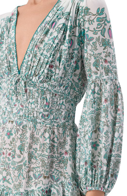 Платье из вискозы Poupette St Barth W9CR26NVPTWG Зелёный  W9CR26NVPTWG Фото 4