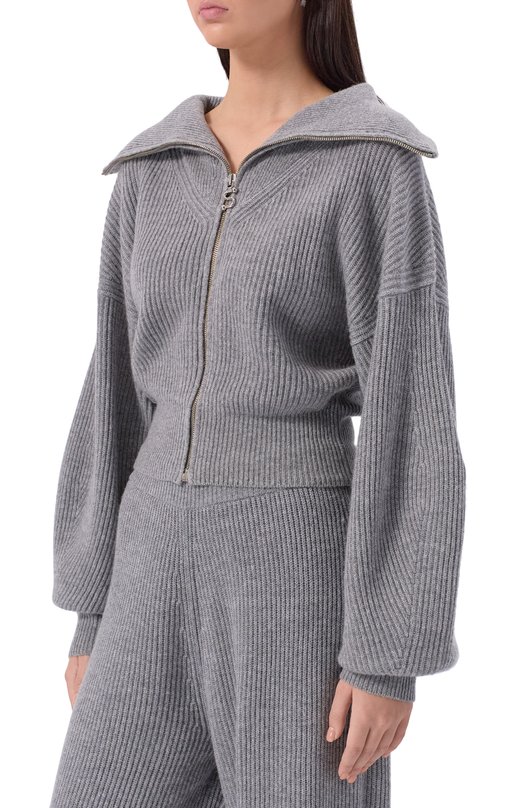 Кардиган из шерсти и кашемира Sportmax CALIPS0 Серый  CALIPS0 Фото 3
