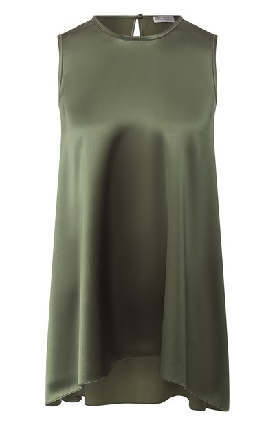 Женский шелковый топ BRUNELLO CUCINELLI, арт. M0C59DE320