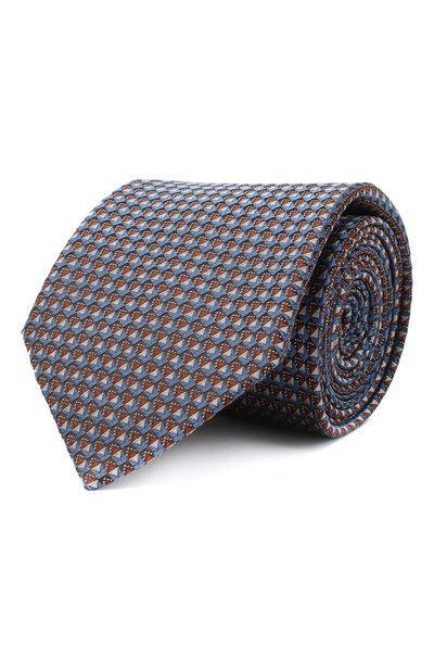 Мужской шелковый галстук с узором BRIONI, арт. 061E00/0740G
