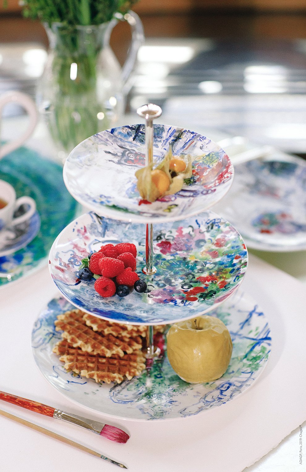 Этажерка 3-х ярусная les bouquets de fleurs de marc chagall BERNARDAUD, арт. 1828/21533, фото 2