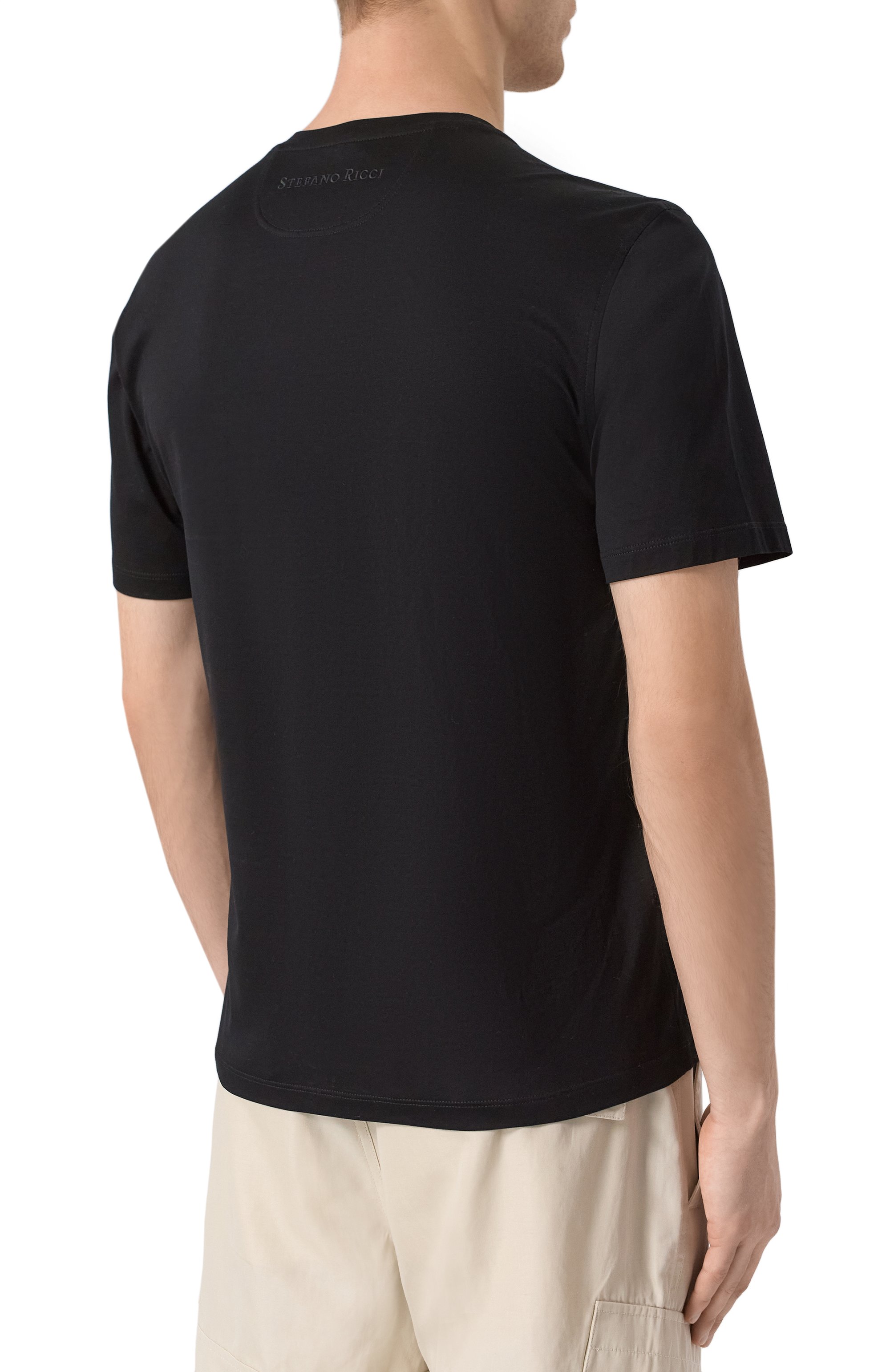Хлопковая футболка STEFANO RICCI, арт. MNH5204300/TE0001, фото 4