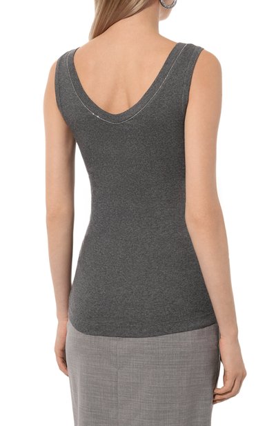 Хлопковая майка BRUNELLO CUCINELLI, арт. MPTC8BJ312, фото 4