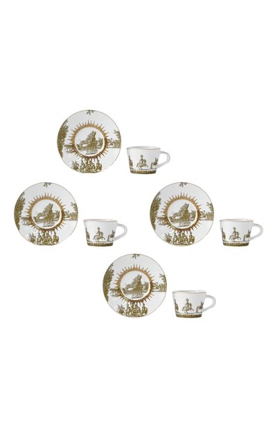 Набор versailles из четырех кофейных чашек с блюдцами BERNARDAUD, арт. 2050/22664