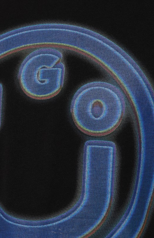 Хлопковая футболка HUGO Blue Чёрный, фото 5