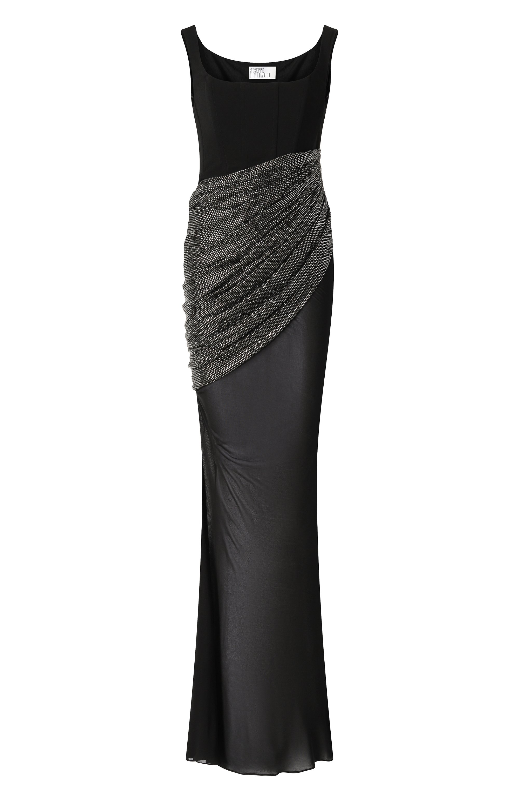 Платье с отделкой стразами GIUSEPPE DI MORABITO, арт. 04SSLD151FC 04428, фото 1
