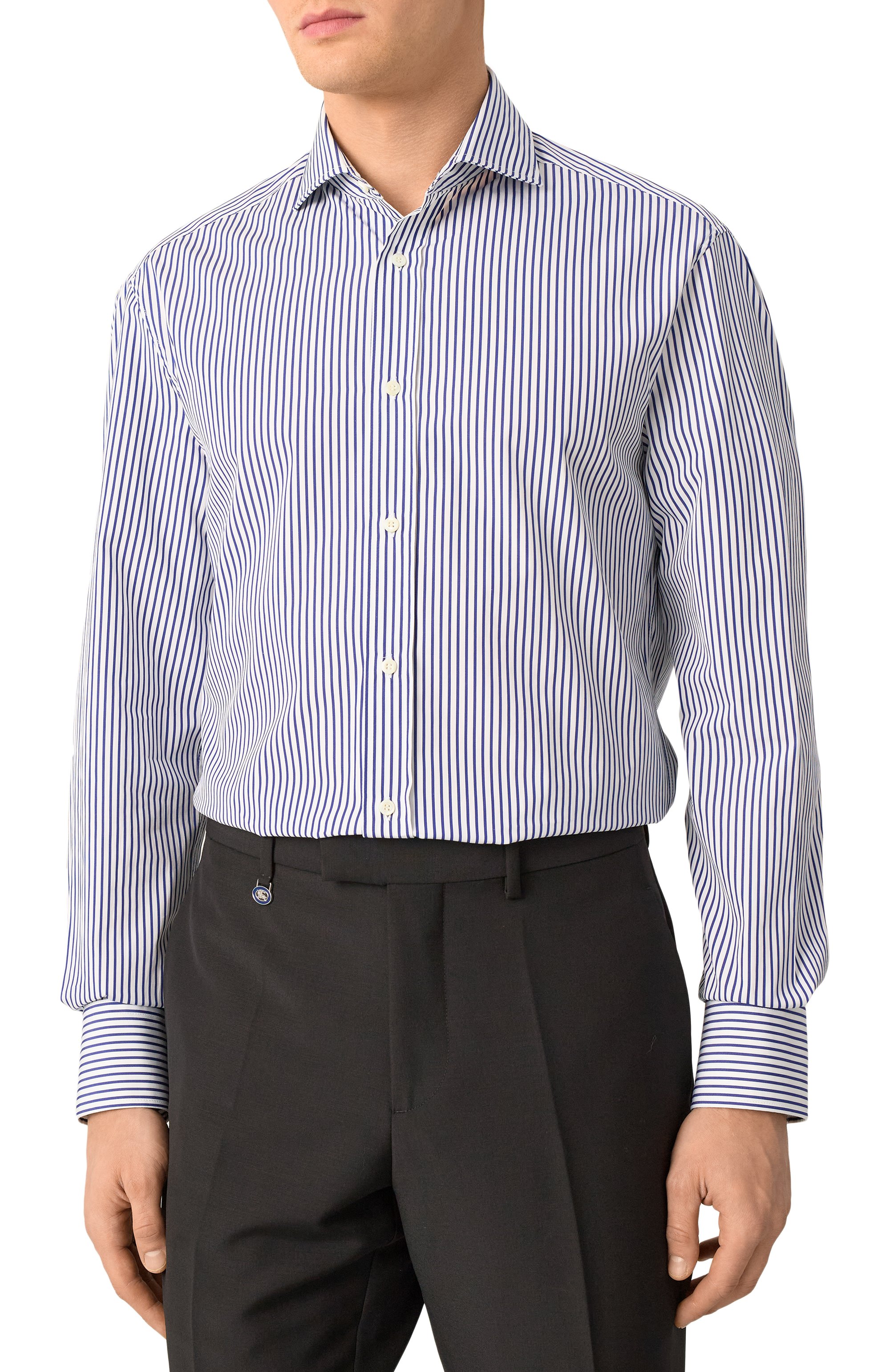 Хлопковая рубашка BRUNELLO CUCINELLI, арт. MY6241718, фото 3