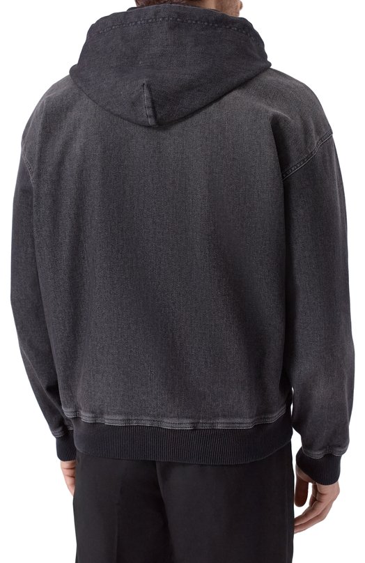 Хлопковая толстовка Diesel A16367/09L77 Серый  A16367/09L77 Фото 4