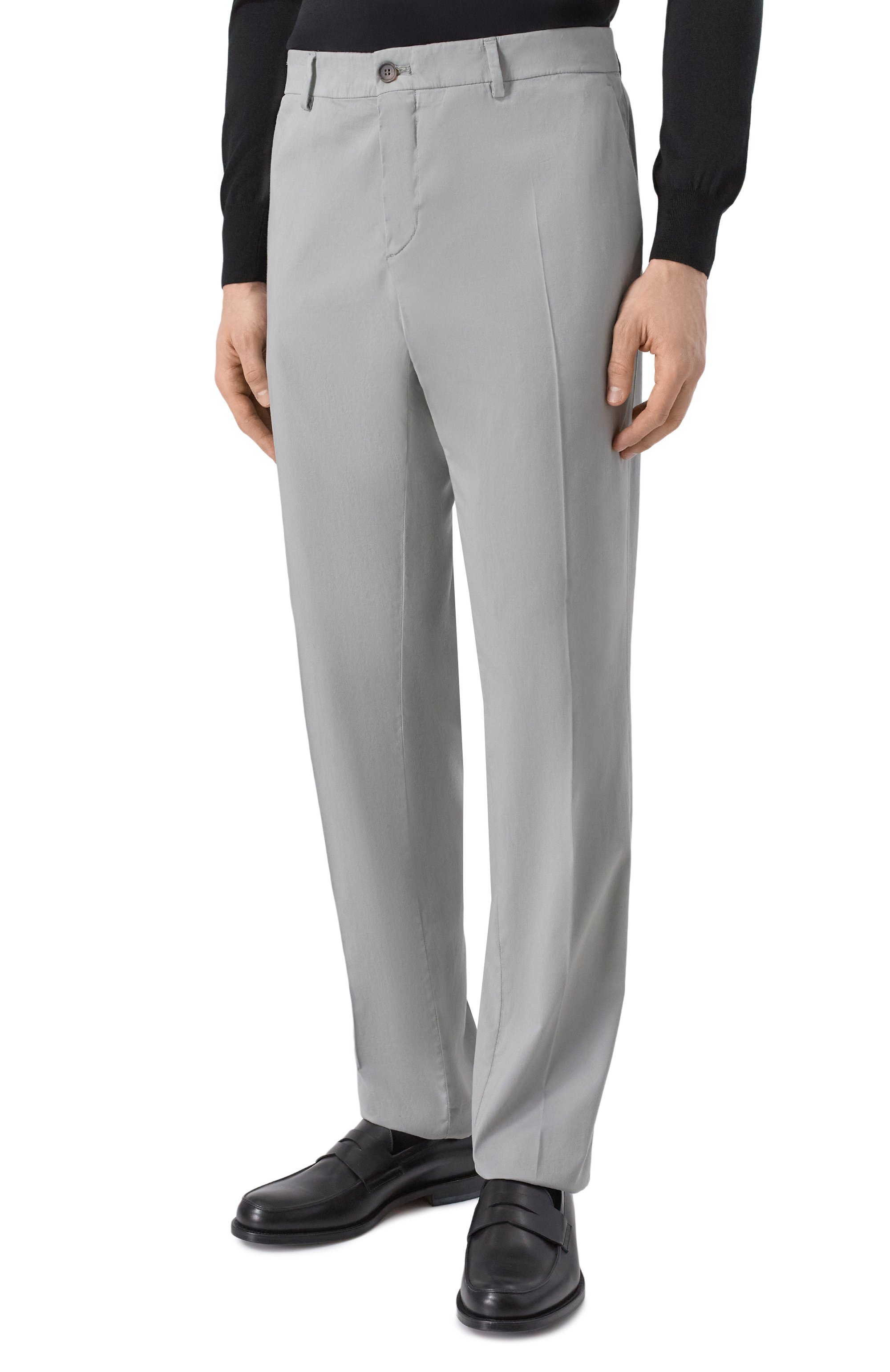 Брюки из хлопка и шелка PAUL&SHARK, арт. 25414043, фото 3