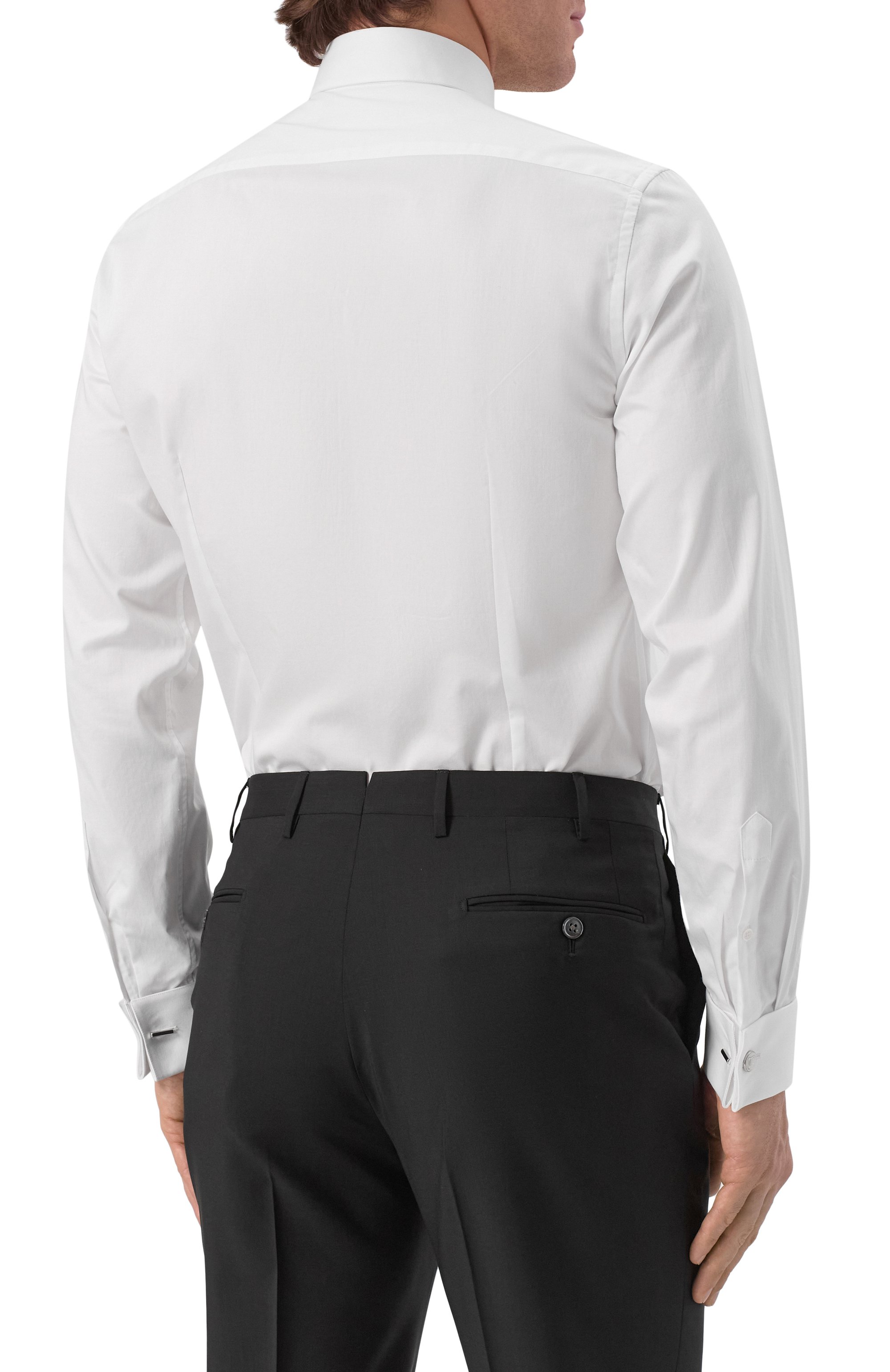 Хлопковая сорочка CORNELIANI белого цвета по цене 28400 руб., арт. 25P901-2591102, фото 4 Хлопковая сорочка CORNELIANI, арт. 25P901-2591102, фото 4