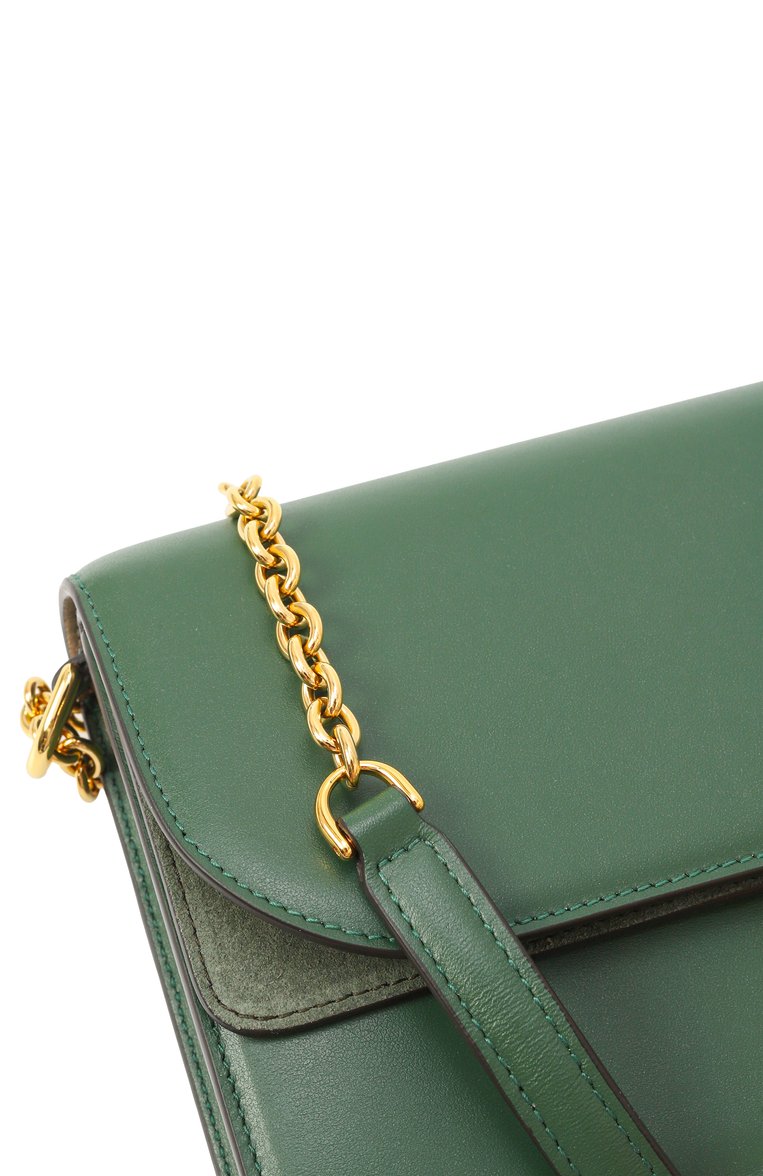 Женская сумка furla sfera small FURLA зеленого цвета, арт. WB01515/BX0428 | Фото 3 (Ремень/цепочка: На ремешке; Размер: small; Материал: Натуральная кожа)