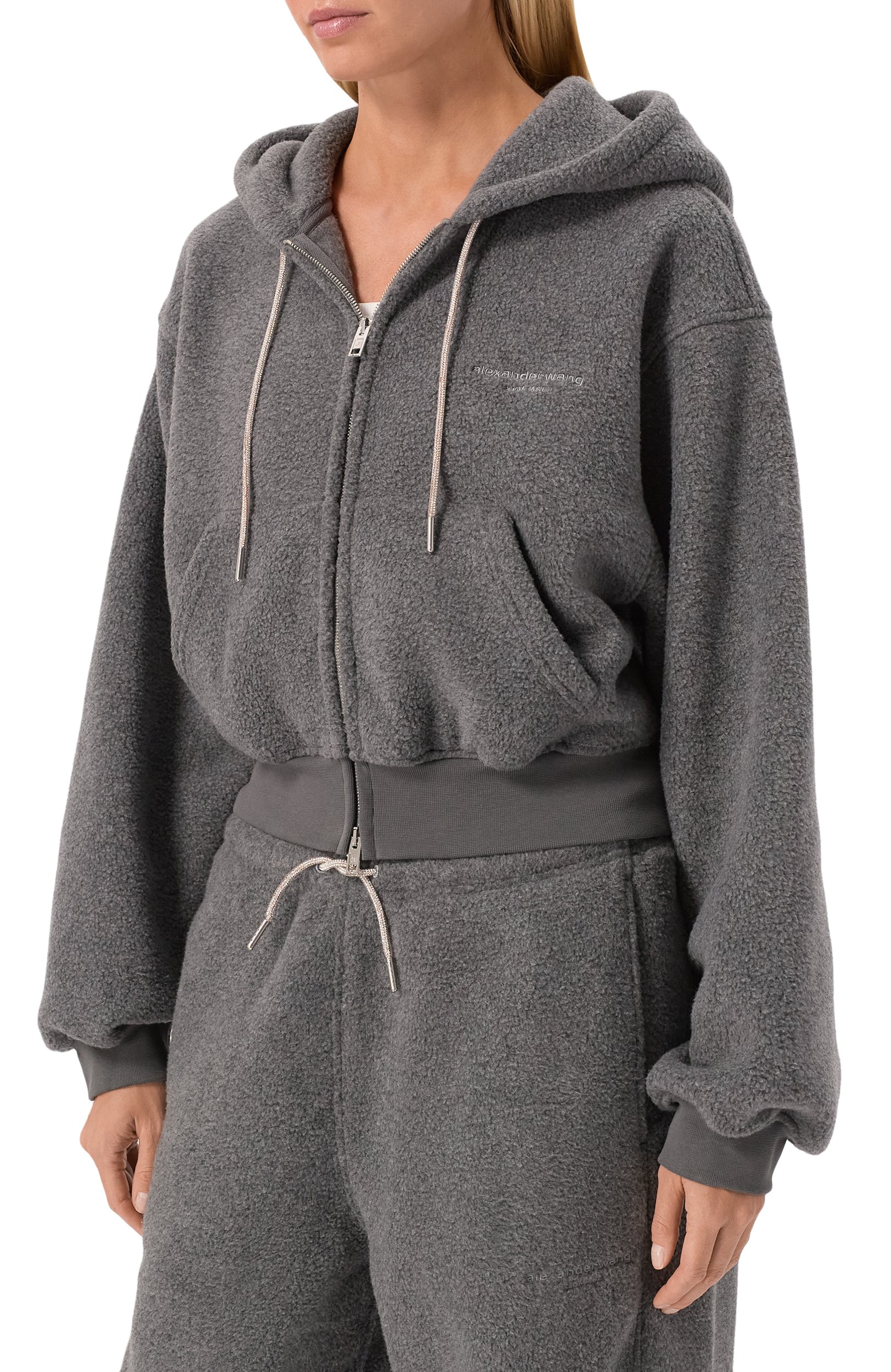 Толстовка ALEXANDER WANG серого цвета по цене 79950 руб., арт. 1CC4262793, фото 3 Толстовка ALEXANDER WANG, арт. 1CC4262793, фото 3