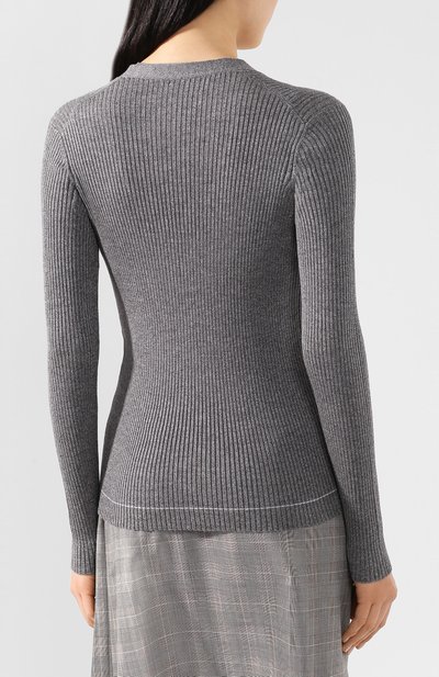 Кардиган из смеси шерсти и шелка PRADA, арт. P25H20-1UYM-F0480, фото 4