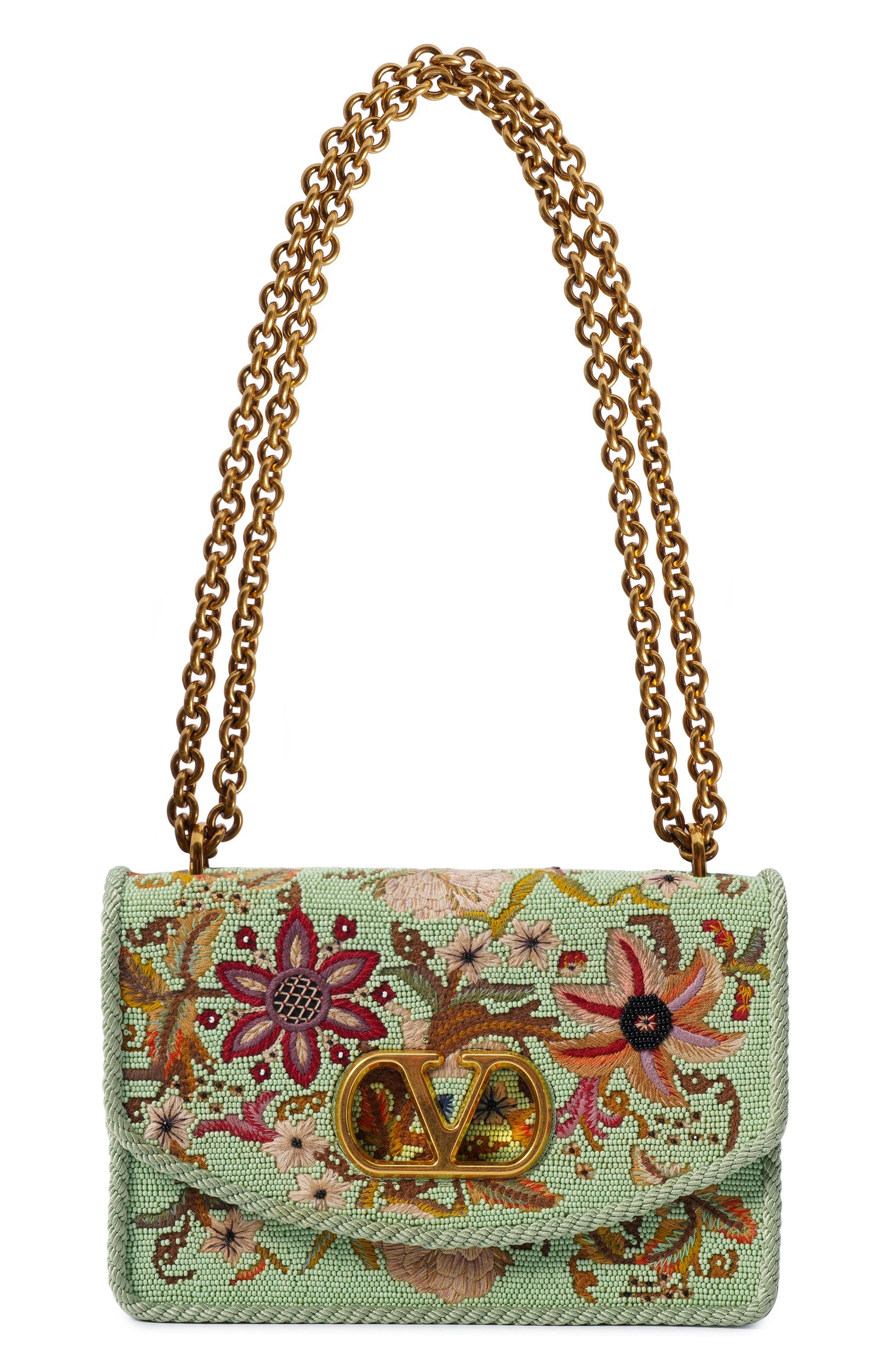 Сумка vain VALENTINO светло-зеленого цвета по цене 942500 руб., арт. 8W2B0R16/FNB, фото 1 Сумка vain VALENTINO, арт. 8W2B0R16/FNB, фото 1