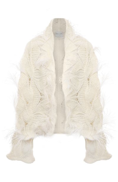 Кардиган с отделкой перьями FORTE_FORTE, арт. 11129BIS, фото 1