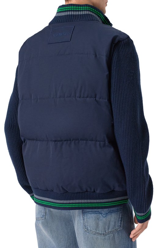 Комбинированный бомбер Iceberg J050/6404 Синий  J050/6404 Фото 4