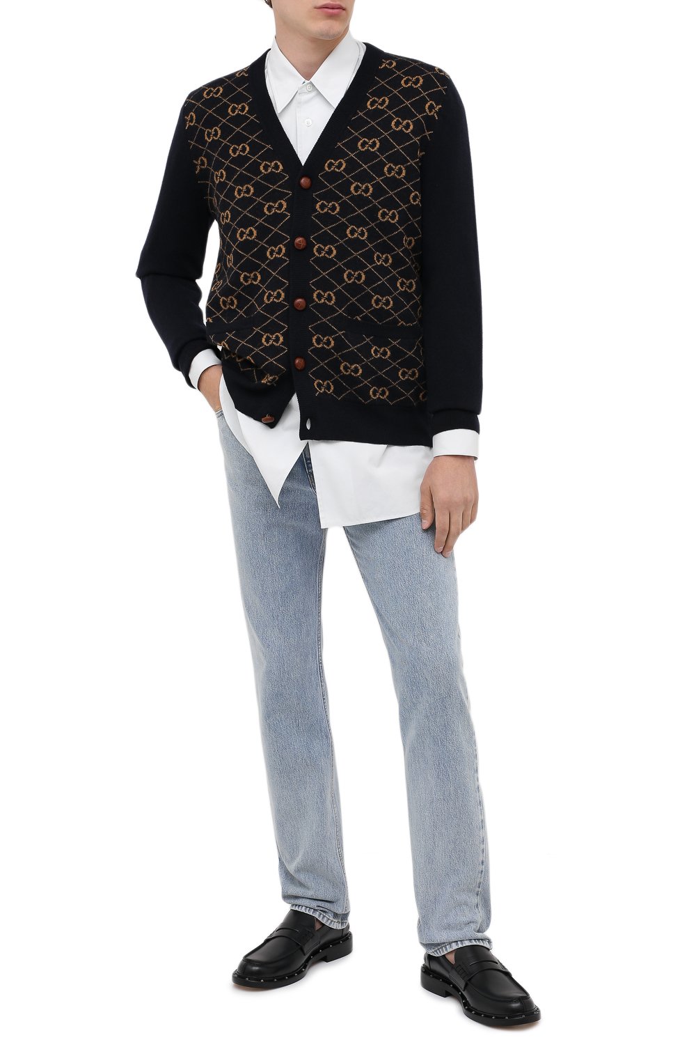 Шерстяной кардиган GUCCI, арт. 630396/XKBFB, фото 2