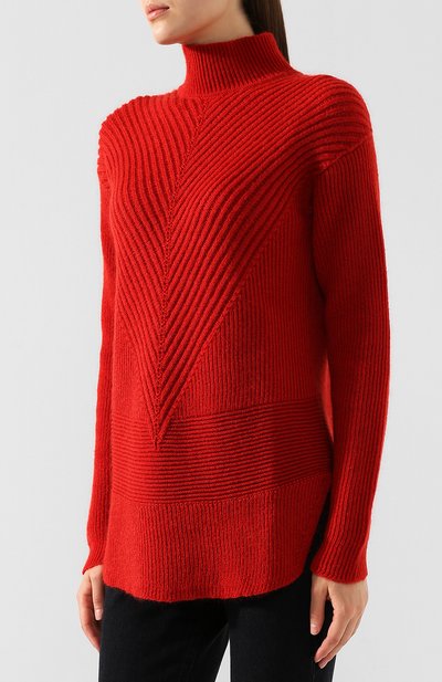 Свитер RICK OWENS красного цвета по цене 85100 руб., арт. RP19F5661/KFI, фото 3 Свитер RICK OWENS, арт. RP19F5661/KFI, фото 3