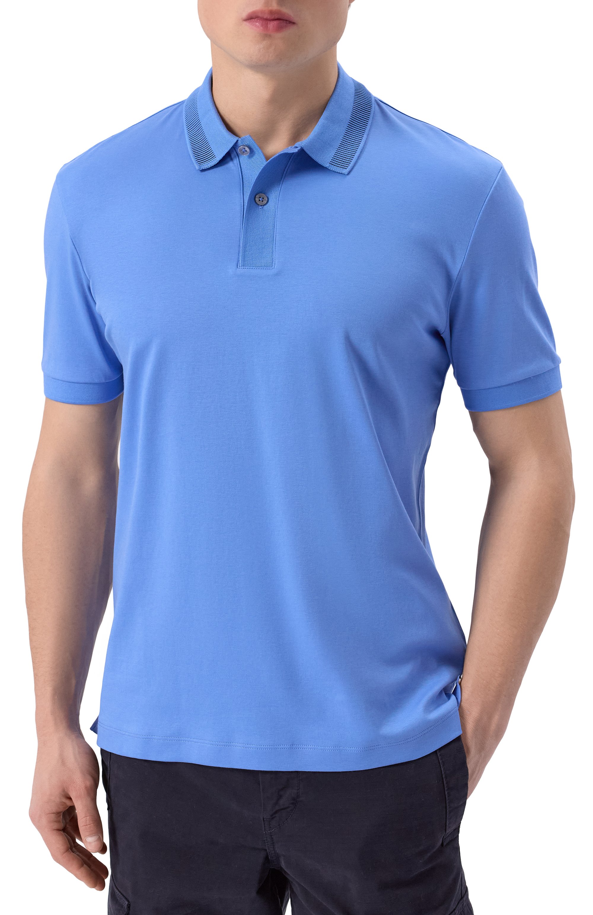 Хлопковое поло BOSS, арт. 50531791, фото 3