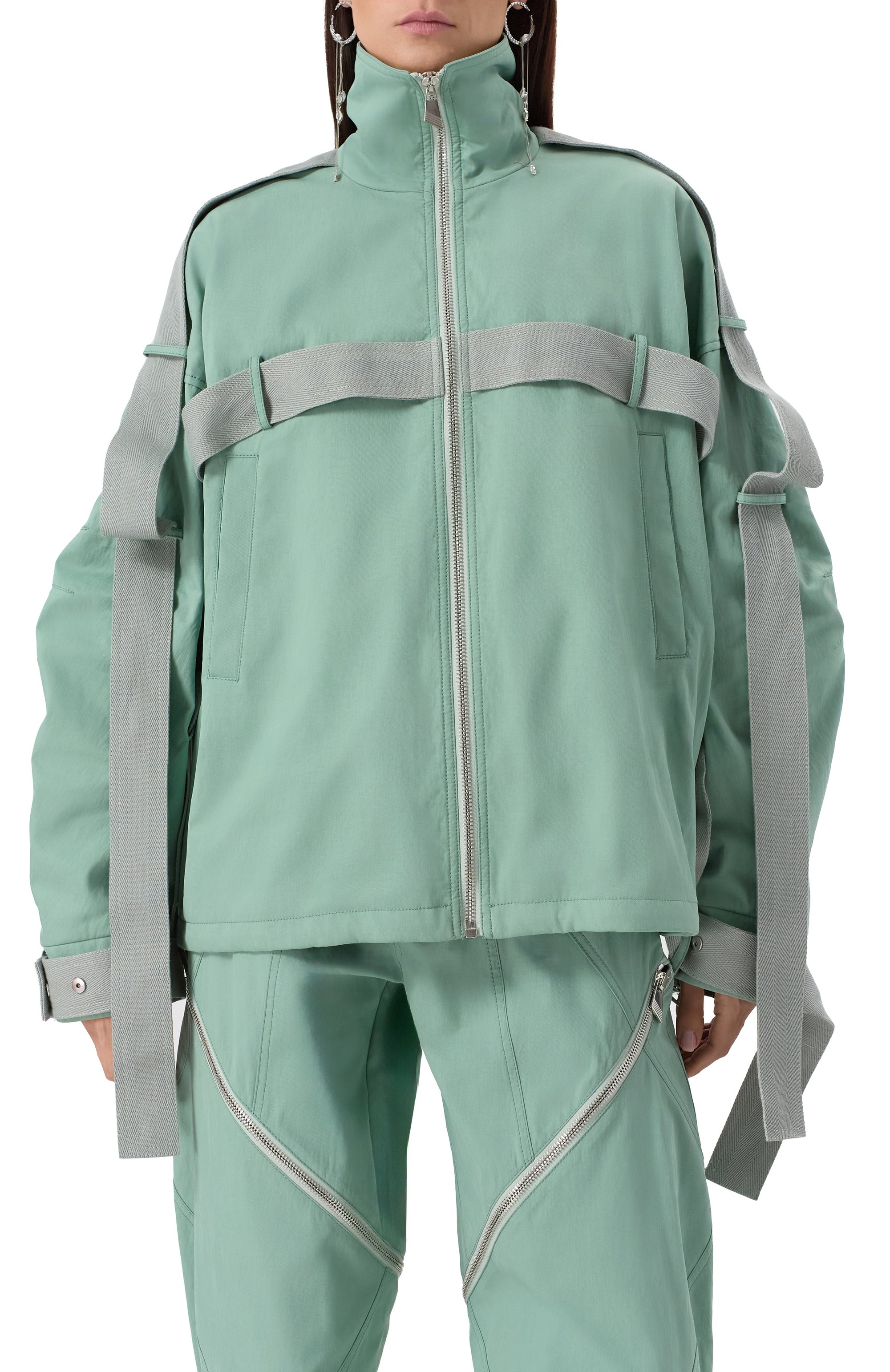 Хлопковая куртка THE ATTICO, арт. 250WCB00087/CCC110AA, фото 3