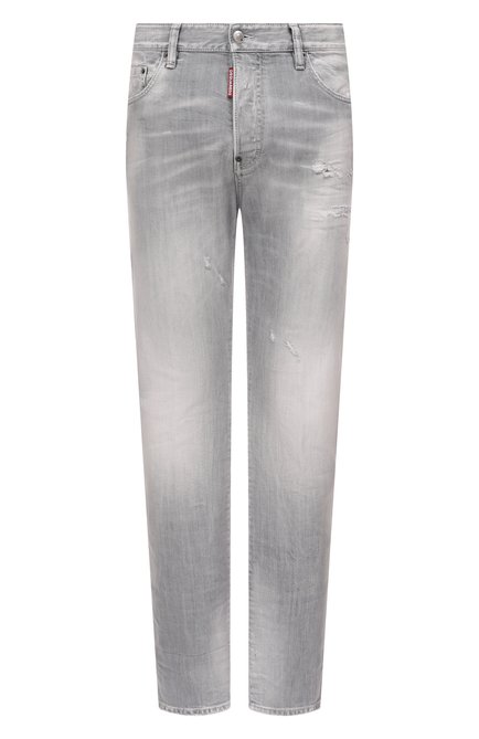 Мужские джинсы 642 DSQUARED2 светло-серого цвета, арт. S74LB1755/S30260 | Фото 1 (Автоматизация ТО: Проставлено; Материал внешний: Хлопок; Длина (брюки, джинсы): Стандартные; Автоматизация состава: Проставлено)