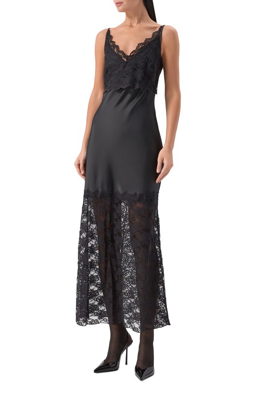 Атласное платье HUGO 50553538 Чёрный  50553538 Фото 3