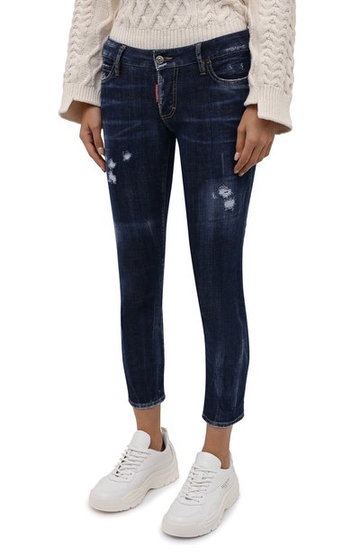 Джинсы DSQUARED2 темно-синего цвета по цене 57000 руб., арт. S72LB0468/S30342, фото 3 Джинсы DSQUARED2, арт. S72LB0468/S30342, фото 3