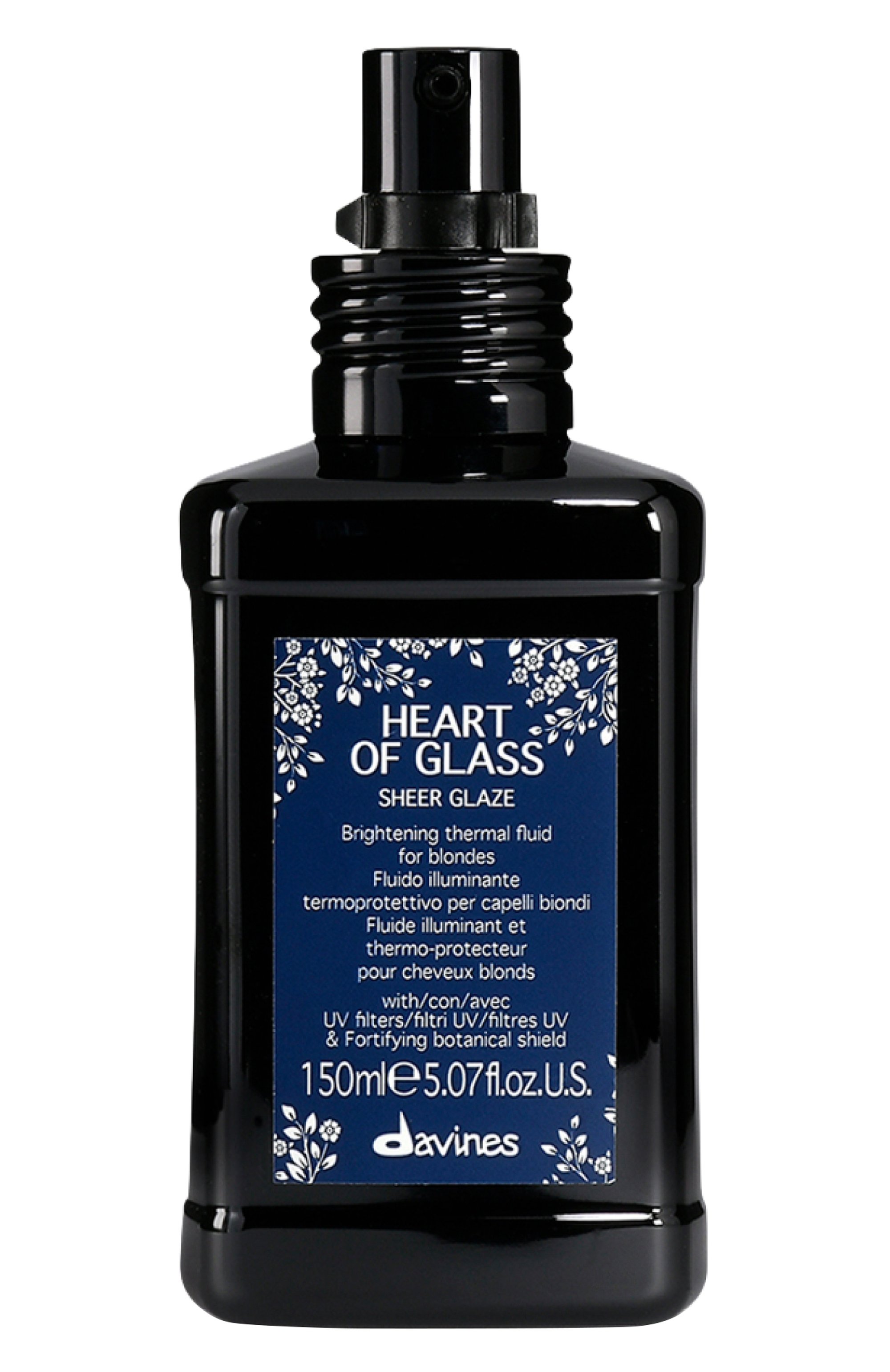 Флюид для абсолютного сияния светлых волос heart of glass (150ml) DAVINES, арт. 72008, фото 1