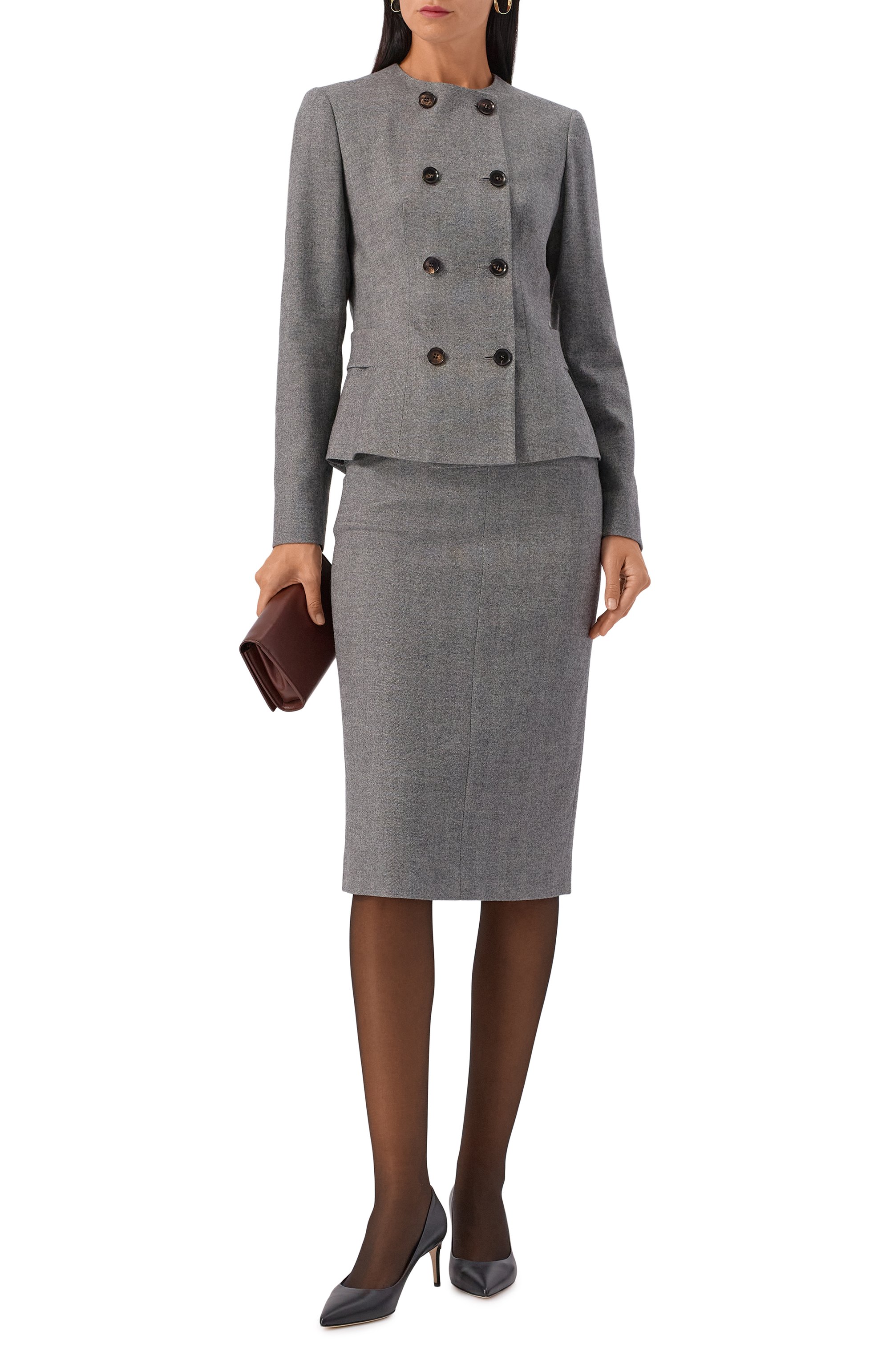 Шерстяная юбка KITON, арт. D60208K0561G01, фото 2