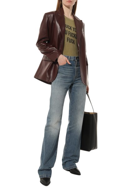 Джинсы SAINT LAURENT синего цвета по цене 95650 руб., арт. 705103/YE8634472, фото 2 Джинсы SAINT LAURENT, арт. 705103/YE8634472, фото 2