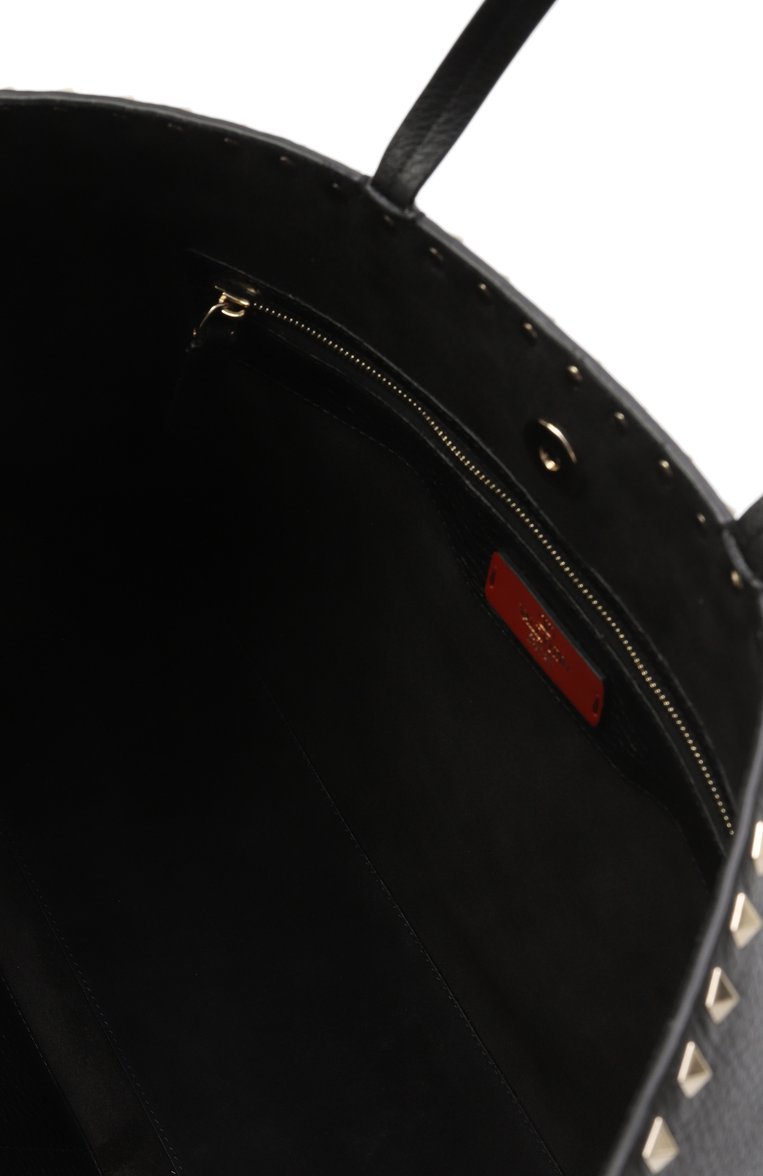 Женская сумка-тоут rockstud VALENTINO черного цвета, арт. ZW2B0B70/VSF | Фото 5 (Материал: Натуральная кожа; Размер: large)
