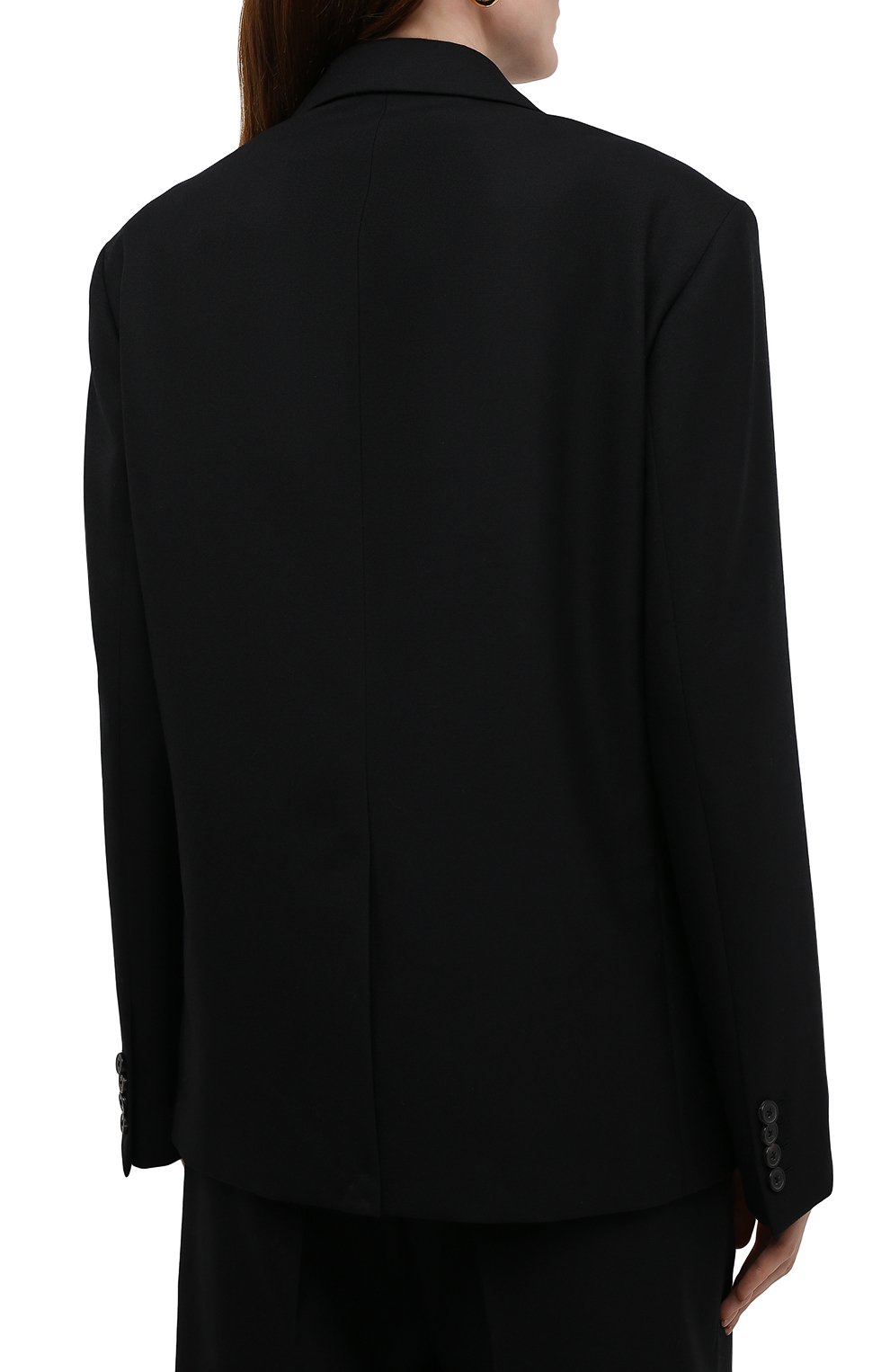 Шерстяной жакет DRIES VAN NOTEN черного цвета по цене 105500 руб., арт. 212-030418-3183, фото 4 Шерстяной жакет DRIES VAN NOTEN, арт. 212-030418-3183, фото 4