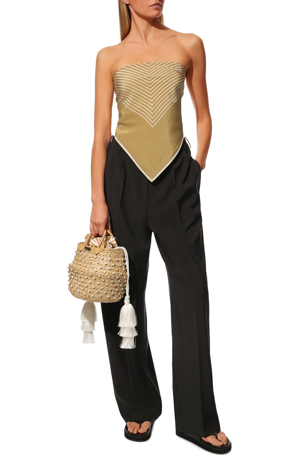 Сумка nina large LE NINE, арт. CRS1-01000 STR SAND/C0TT0N, фото 7