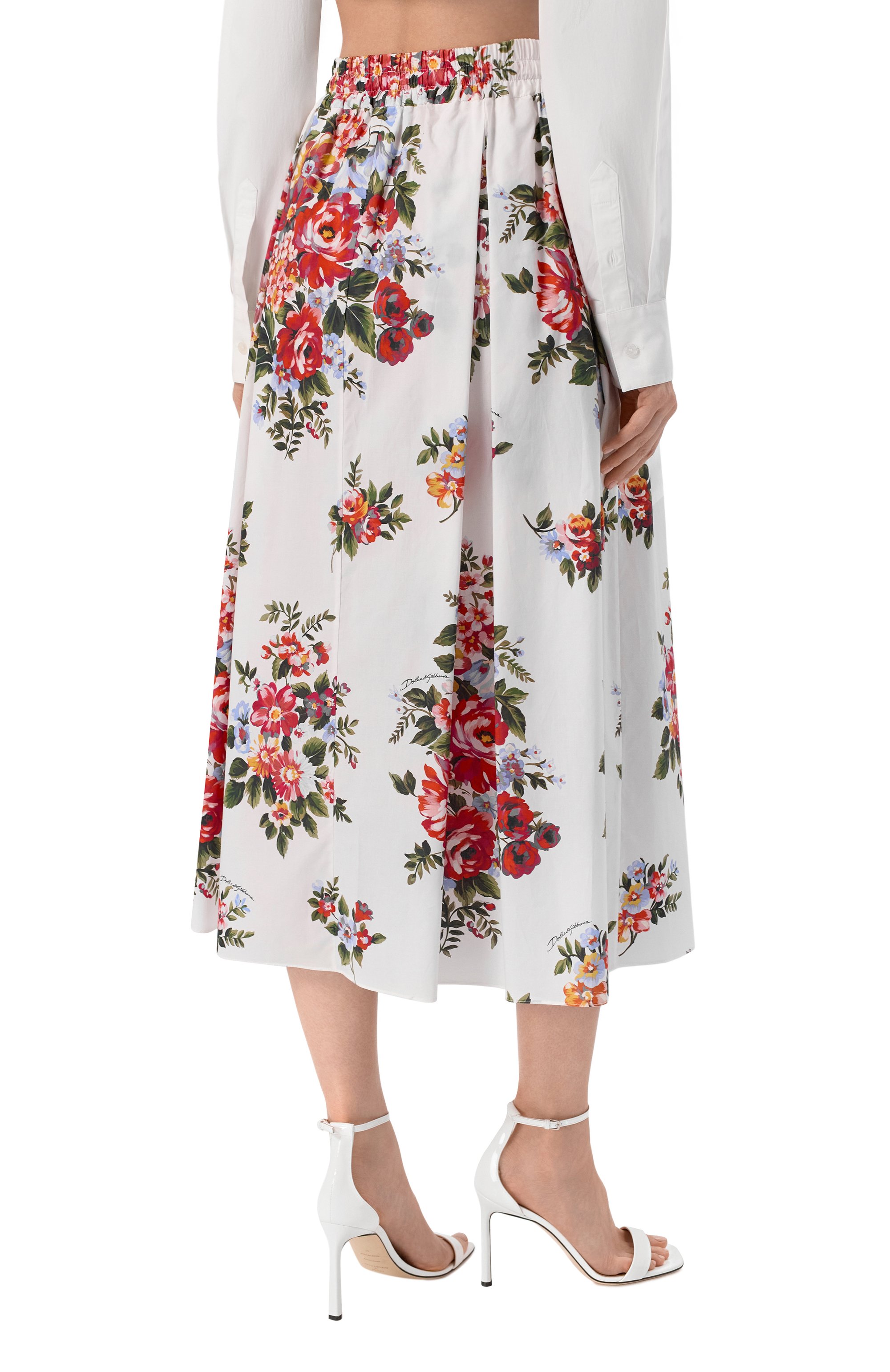 Хлопковая юбка DOLCE & GABBANA, арт. F4DC7T/HS5UU, фото 4