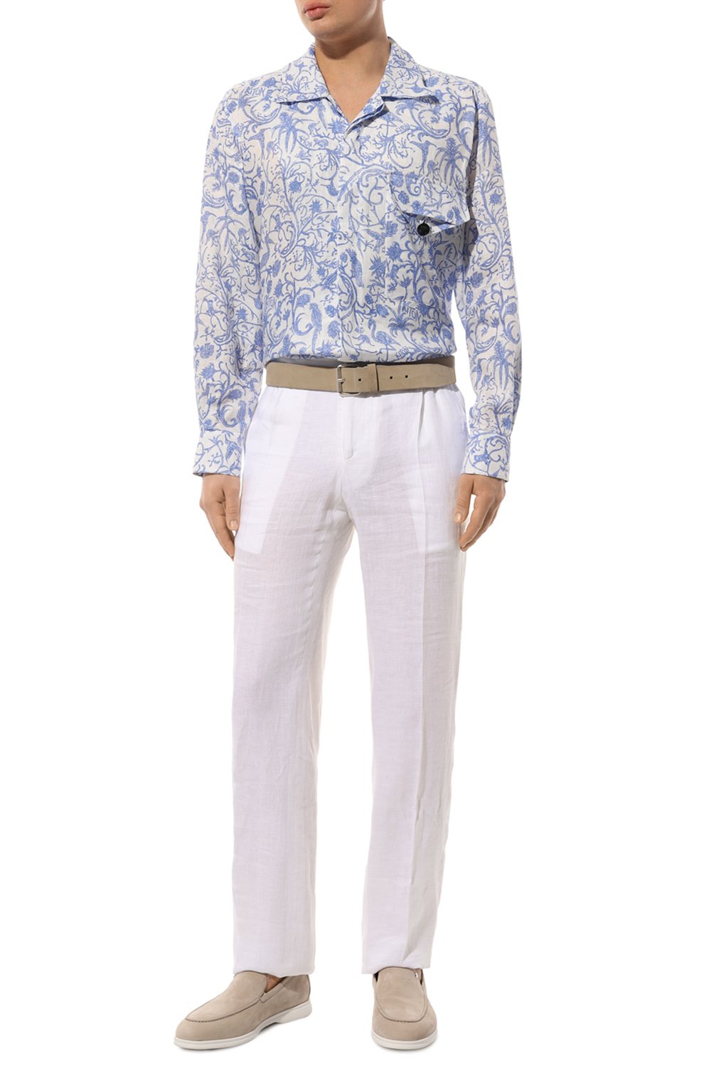 Льняная рубашка KITON, арт. UMC030H08902, фото 2