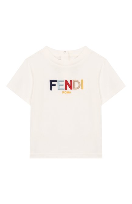 Хлопковая футболка FENDI, арт. BUI088/7AJ