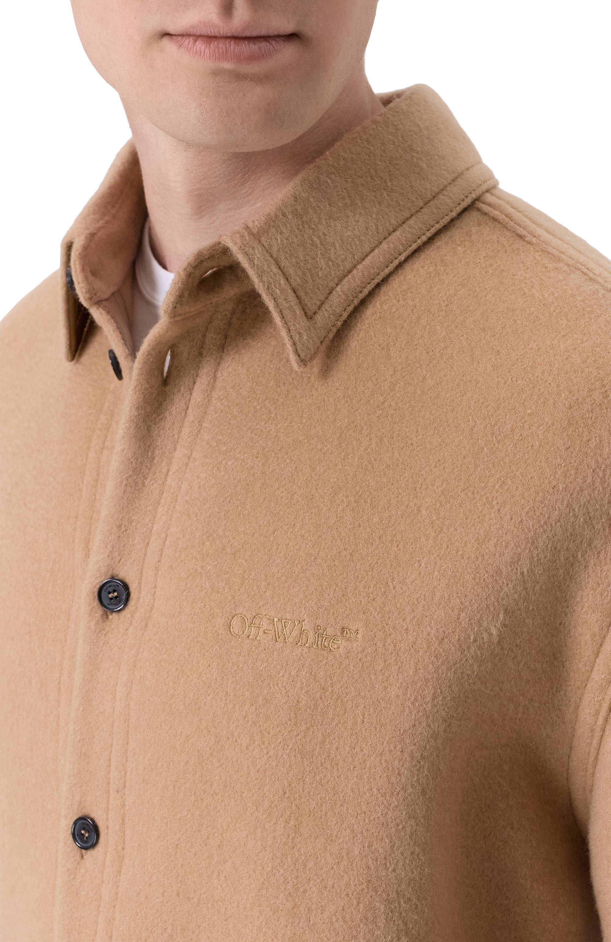 Кашемировая куртка-рубашка OFF-WHITE, арт. 0MES01CF25FAB001, фото 5