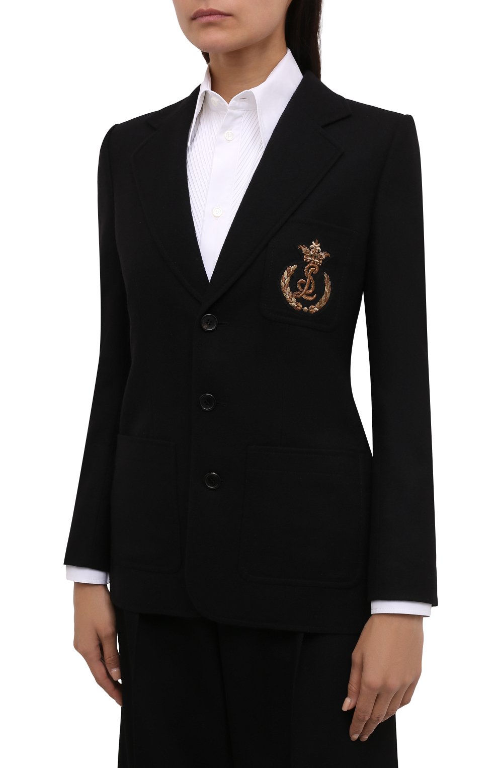 Шерстяной жакет SAINT LAURENT, арт. 669592/Y514F, фото 3