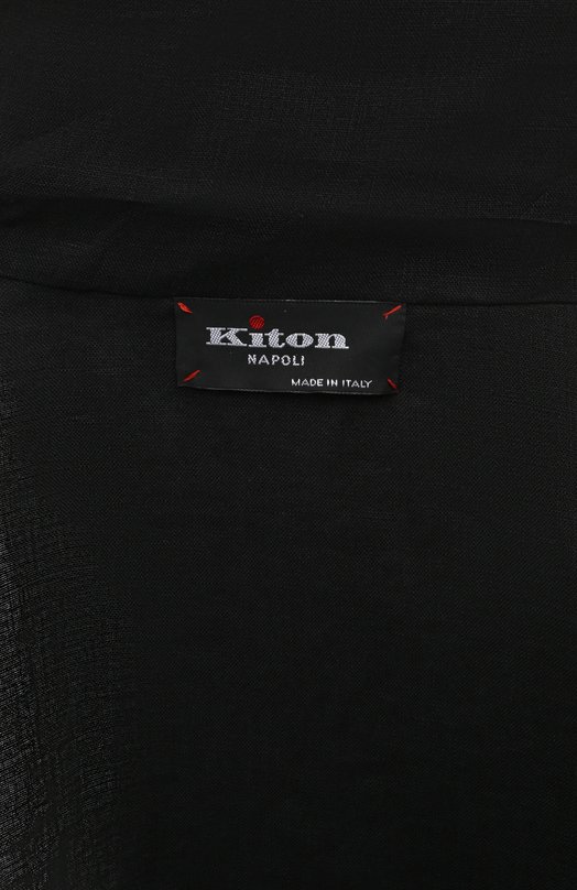 Льняная рубашка Kiton UMCLUCAH08838 Чёрный  UMCLUCAH08838 Фото 6