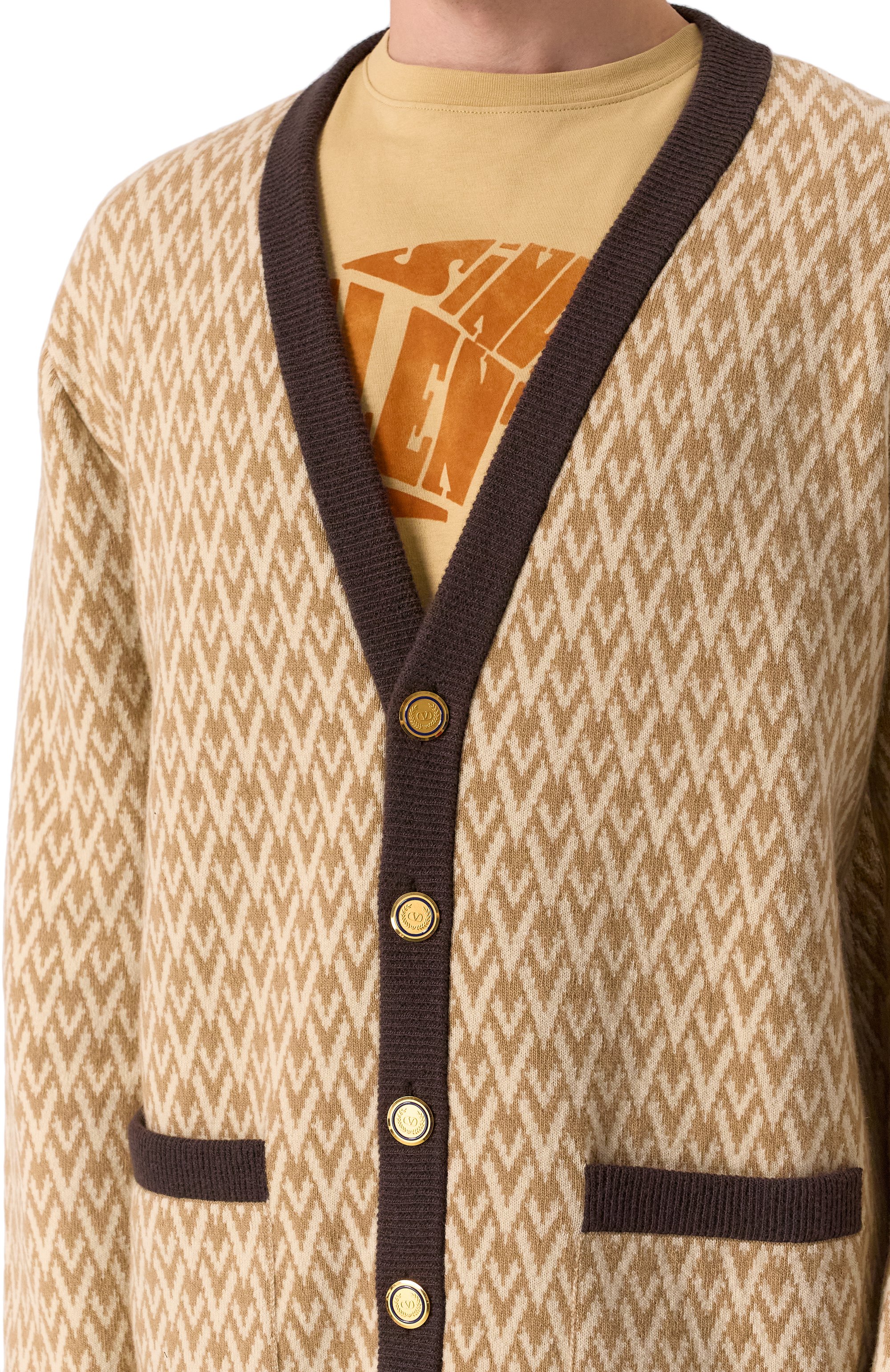 Шерстяной кардиган VALENTINO, арт. 6V3KA04IAR1, фото 5