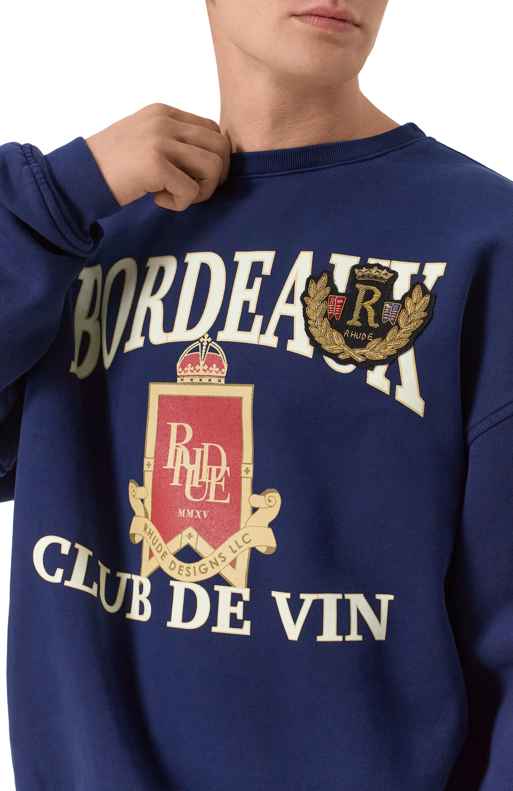  хлопковый свитшот RHUDE, арт. RHFW24ST04012, фото 5