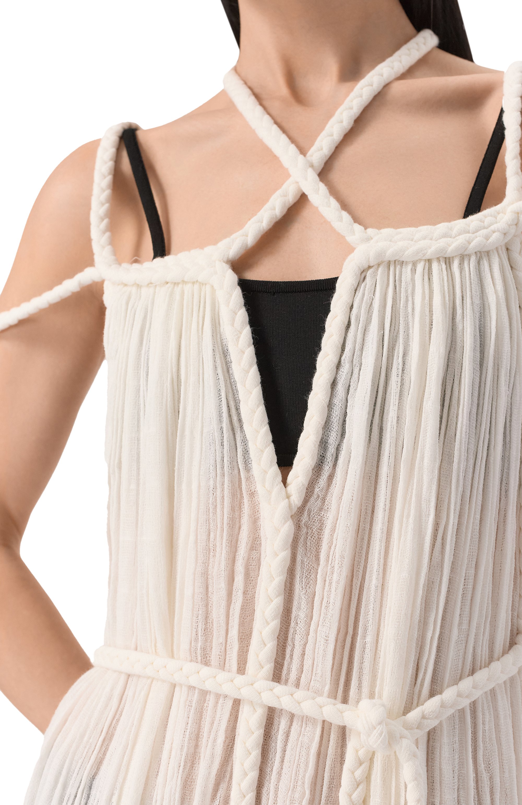 Хлопковое платье KASIA KULENTY молочного цвета по цене 79150 руб., арт. APHR0DITE G0WN, фото 5 Хлопковое платье KASIA KULENTY, арт. APHR0DITE G0WN, фото 5