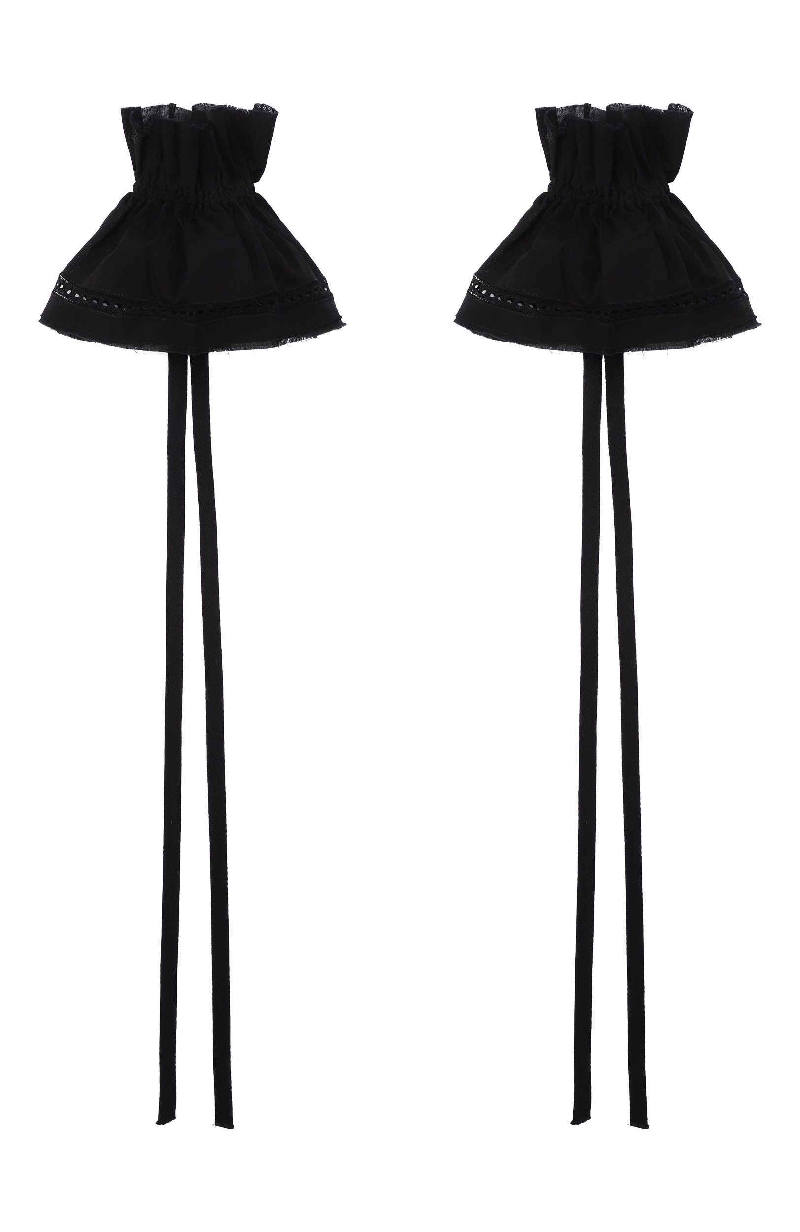 Хлопковые манжеты ANN DEMEULEMEESTER черного цвета по цене 35900 руб., арт. B0014432/FA026, фото 1 Хлопковые манжеты ANN DEMEULEMEESTER, арт. B0014432/FA026, фото 1