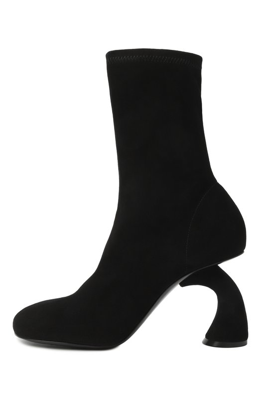 Замшевые ботильоны Dries Van Noten WS241-1146/135 Чёрный  WS241-1146/135 Фото 4