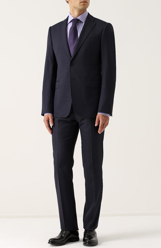 Хлопковая сорочка с воротником кент Ralph Lauren Сиреневый, фото 2